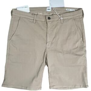 Edwin Denim Mason Endurance Slim Chino Shorts Oyster Size 36 - 8" Inseam - $118